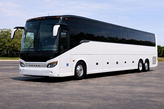 56-passenger charter bus available for charter in Midlothian, TX